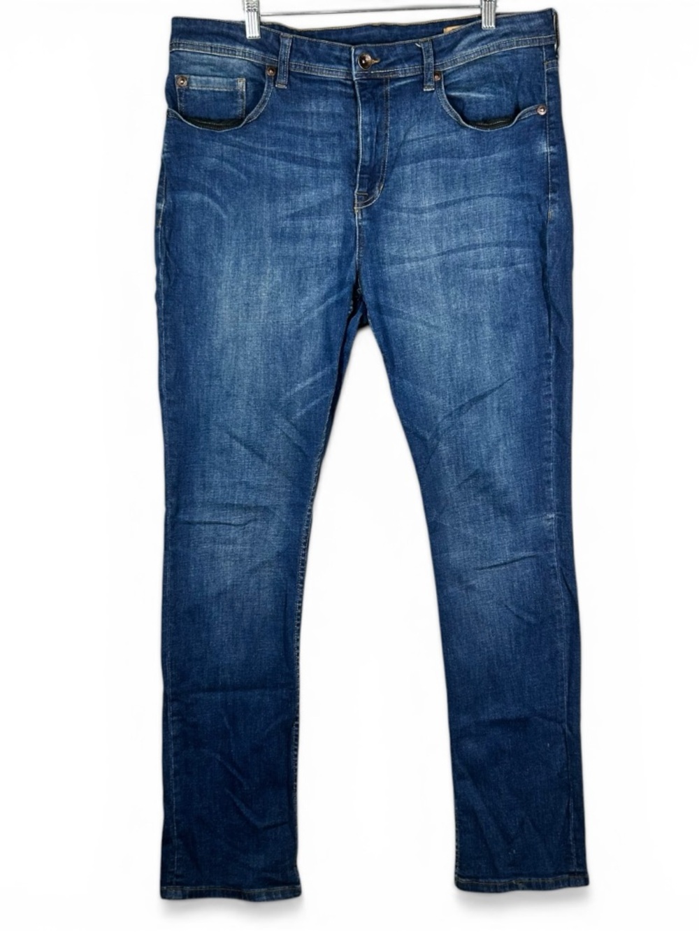 Seven7 Jeans Mens 38x34 Slim Straight Fit Seven 7 Dark Wash Stretch Denim